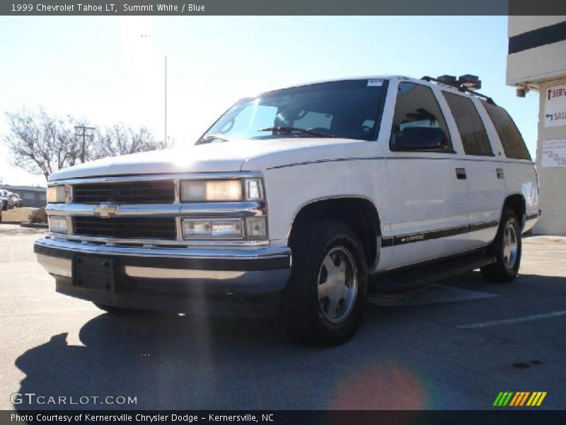 Summit White / Blue 1999 Chevrolet Tahoe LT
