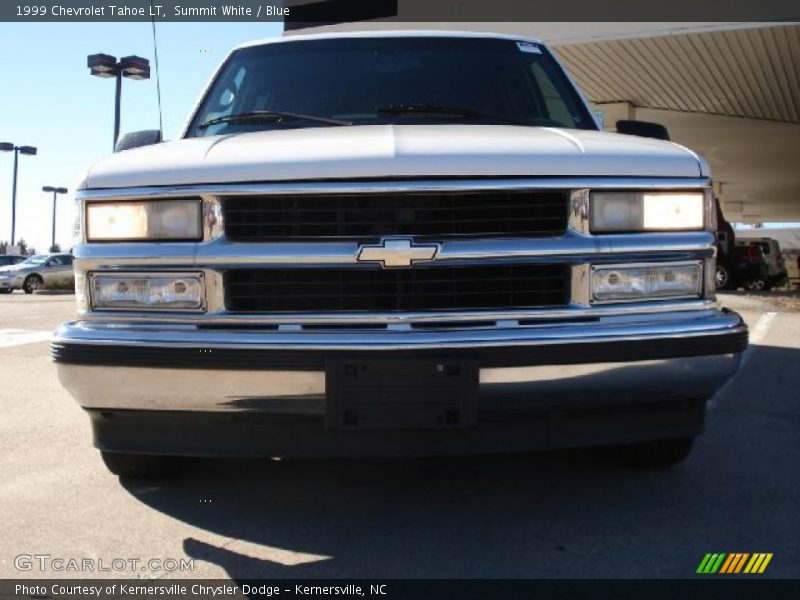 Summit White / Blue 1999 Chevrolet Tahoe LT