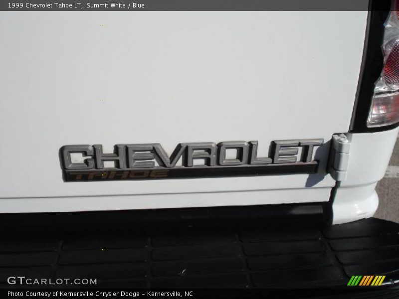 Summit White / Blue 1999 Chevrolet Tahoe LT