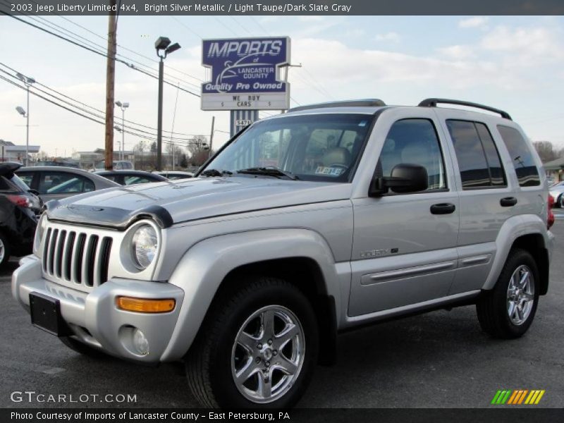 Bright Silver Metallic / Light Taupe/Dark Slate Gray 2003 Jeep Liberty Limited 4x4