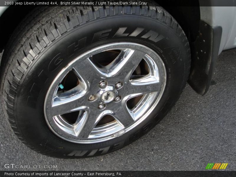 Bright Silver Metallic / Light Taupe/Dark Slate Gray 2003 Jeep Liberty Limited 4x4