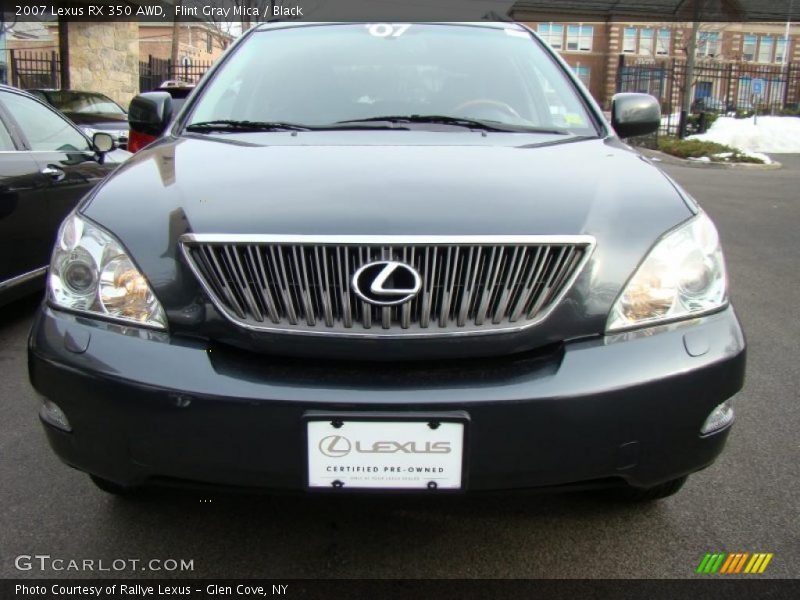 Flint Gray Mica / Black 2007 Lexus RX 350 AWD