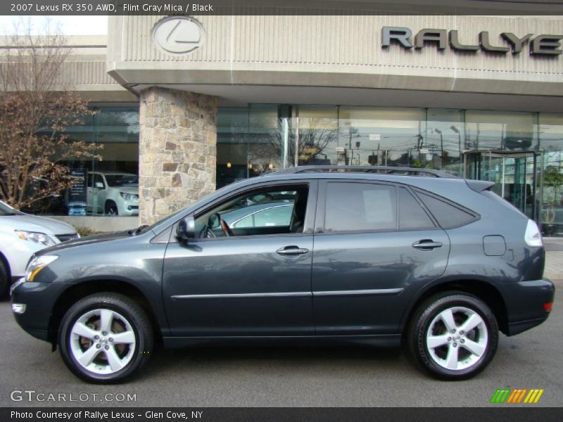 Flint Gray Mica / Black 2007 Lexus RX 350 AWD