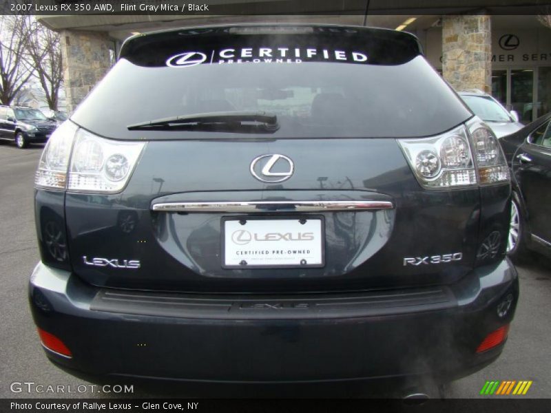 Flint Gray Mica / Black 2007 Lexus RX 350 AWD
