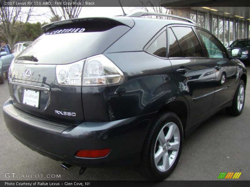 Flint Gray Mica / Black 2007 Lexus RX 350 AWD