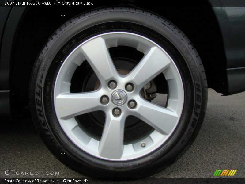 Flint Gray Mica / Black 2007 Lexus RX 350 AWD