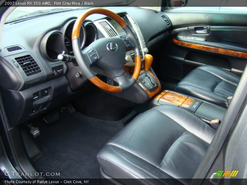 Flint Gray Mica / Black 2007 Lexus RX 350 AWD
