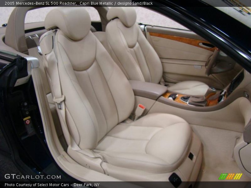 Capri Blue Metallic / designo Sand/Black 2005 Mercedes-Benz SL 500 Roadster