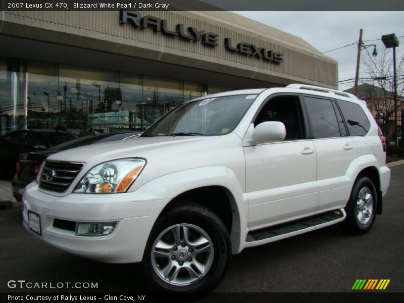 Blizzard White Pearl / Dark Gray 2007 Lexus GX 470