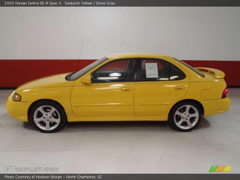 Sunburst Yellow / Stone Gray 2003 Nissan Sentra SE-R Spec V
