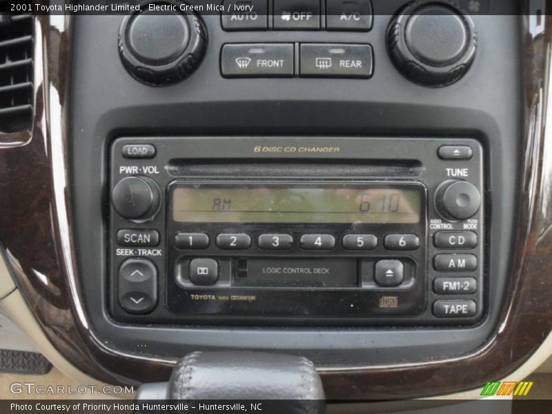 Electric Green Mica / Ivory 2001 Toyota Highlander Limited
