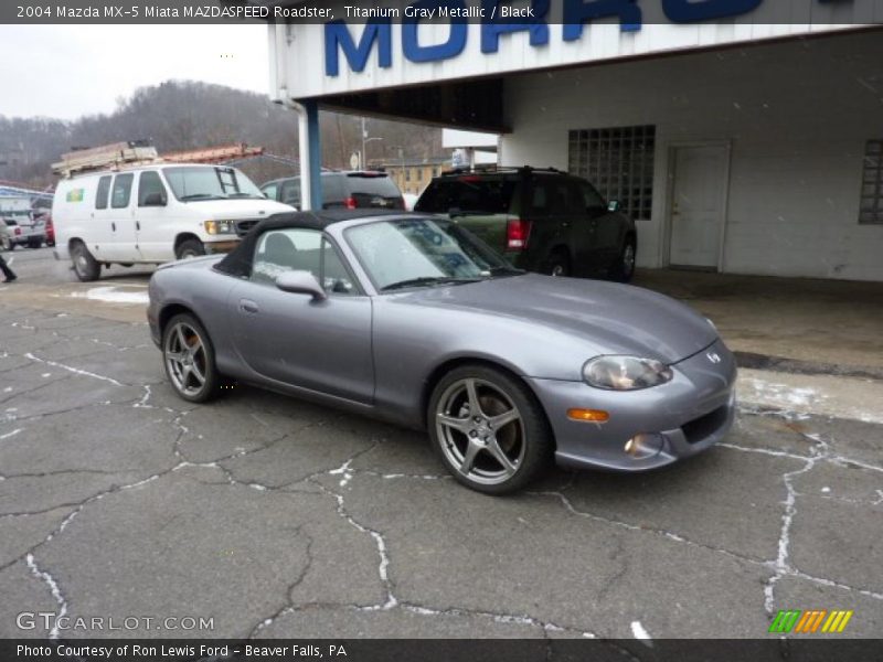 Titanium Gray Metallic / Black 2004 Mazda MX-5 Miata MAZDASPEED Roadster