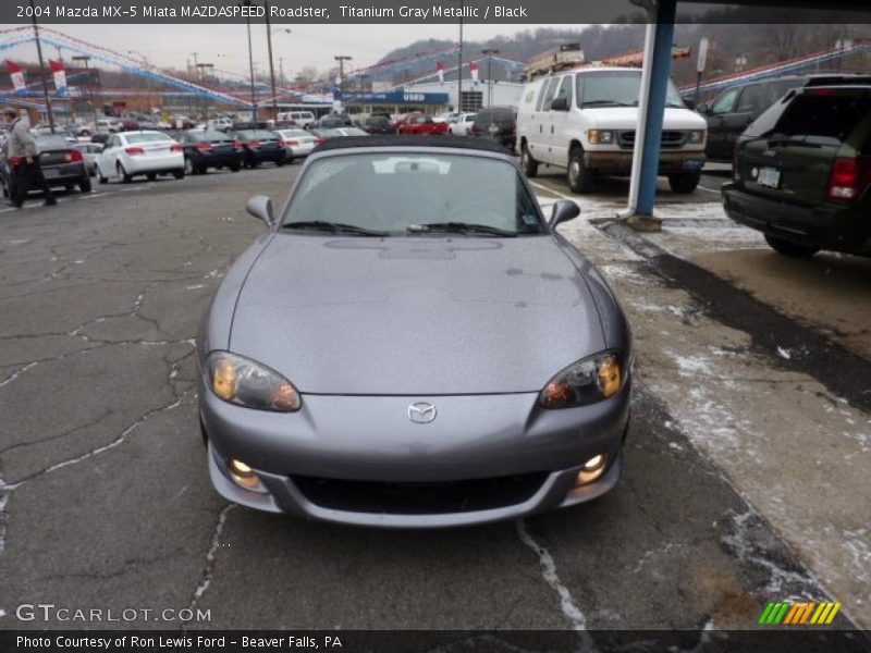 Titanium Gray Metallic / Black 2004 Mazda MX-5 Miata MAZDASPEED Roadster