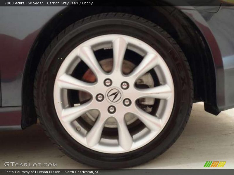 Carbon Gray Pearl / Ebony 2008 Acura TSX Sedan