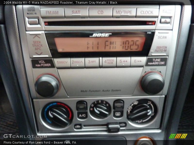 Controls of 2004 MX-5 Miata MAZDASPEED Roadster