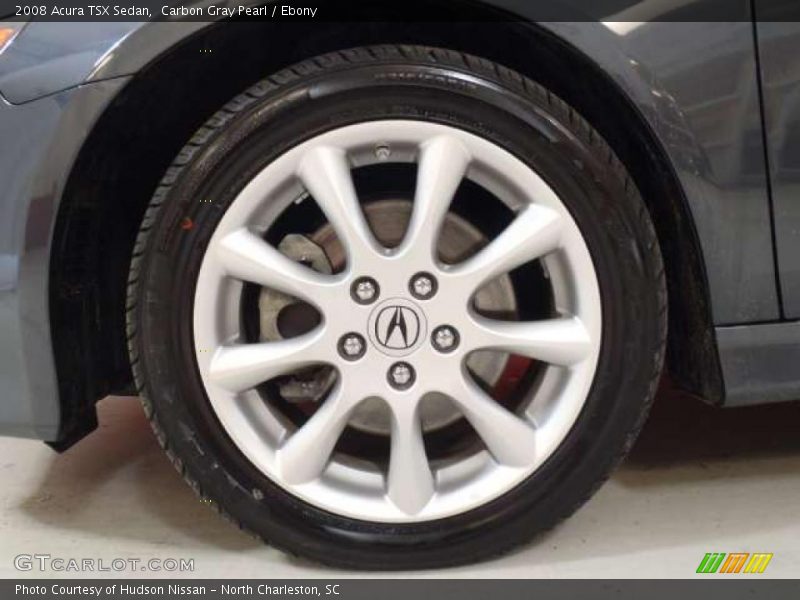 Carbon Gray Pearl / Ebony 2008 Acura TSX Sedan