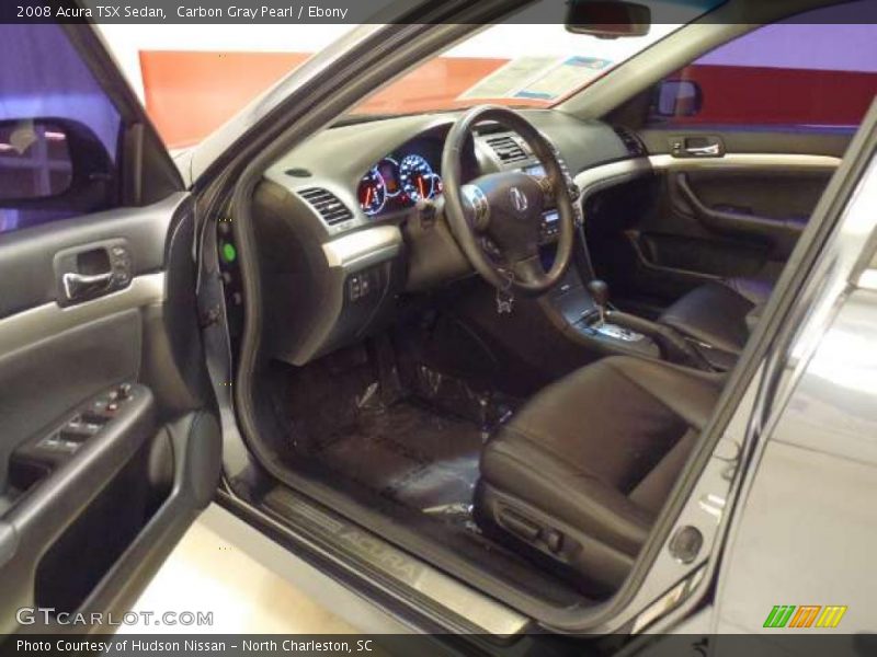 Carbon Gray Pearl / Ebony 2008 Acura TSX Sedan
