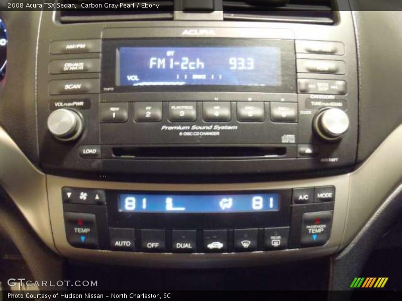Carbon Gray Pearl / Ebony 2008 Acura TSX Sedan