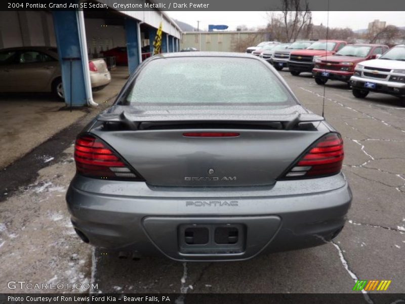 Greystone Metallic / Dark Pewter 2004 Pontiac Grand Am SE Sedan