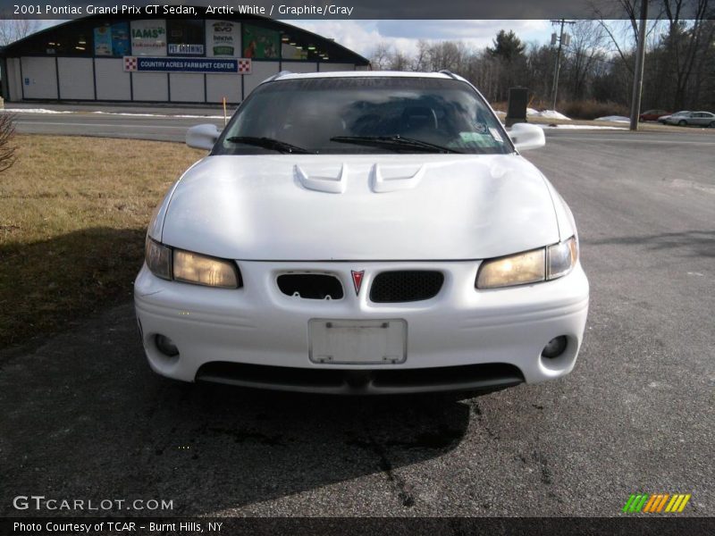Arctic White / Graphite/Gray 2001 Pontiac Grand Prix GT Sedan