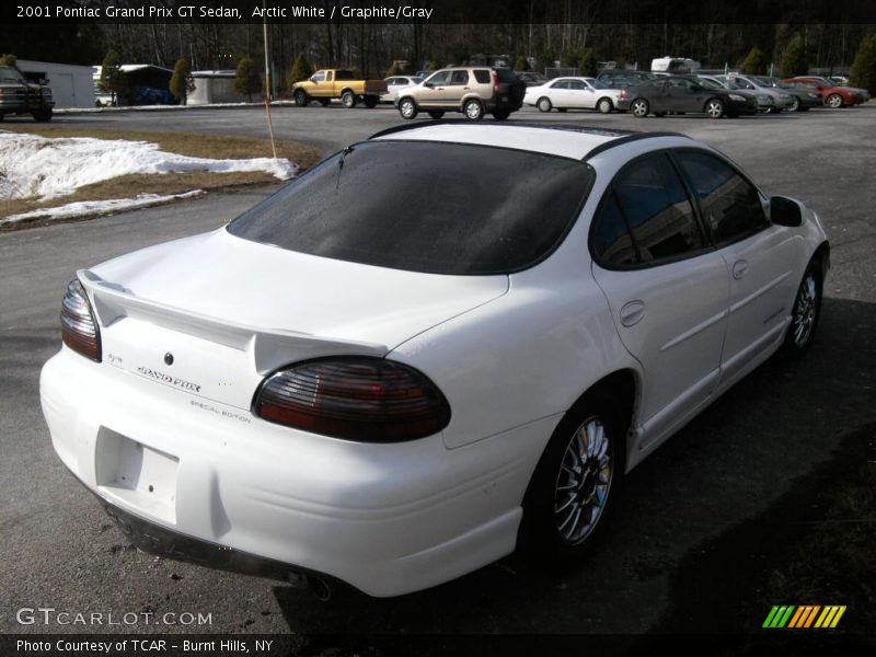 Arctic White / Graphite/Gray 2001 Pontiac Grand Prix GT Sedan