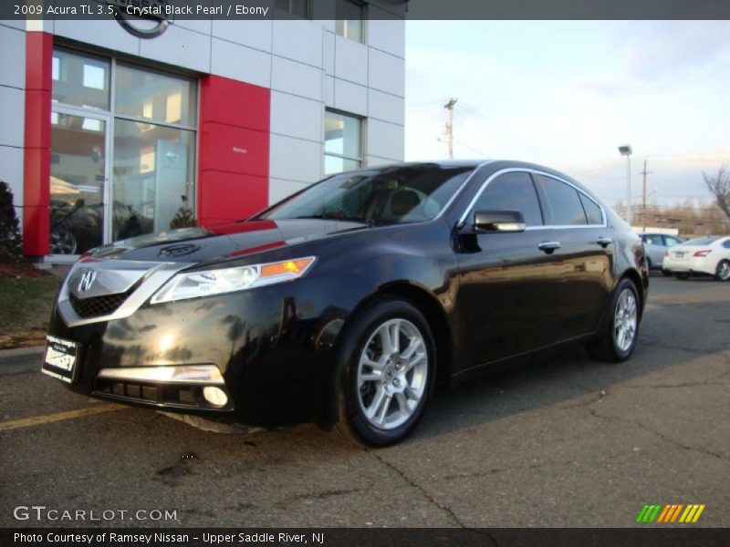 Crystal Black Pearl / Ebony 2009 Acura TL 3.5