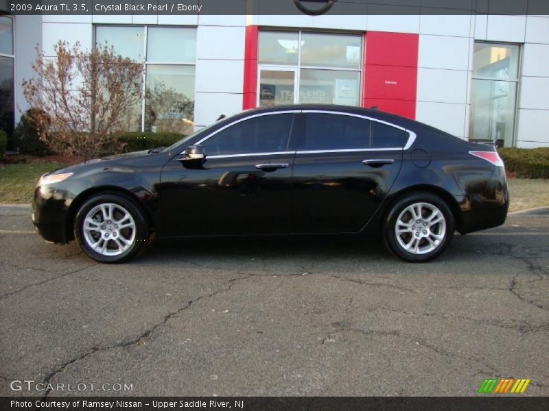 Crystal Black Pearl / Ebony 2009 Acura TL 3.5