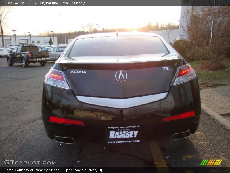 Crystal Black Pearl / Ebony 2009 Acura TL 3.5
