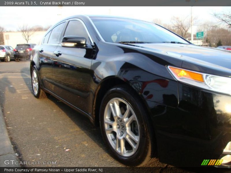 Crystal Black Pearl / Ebony 2009 Acura TL 3.5