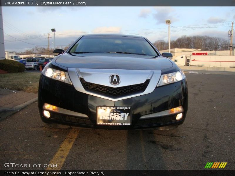 Crystal Black Pearl / Ebony 2009 Acura TL 3.5