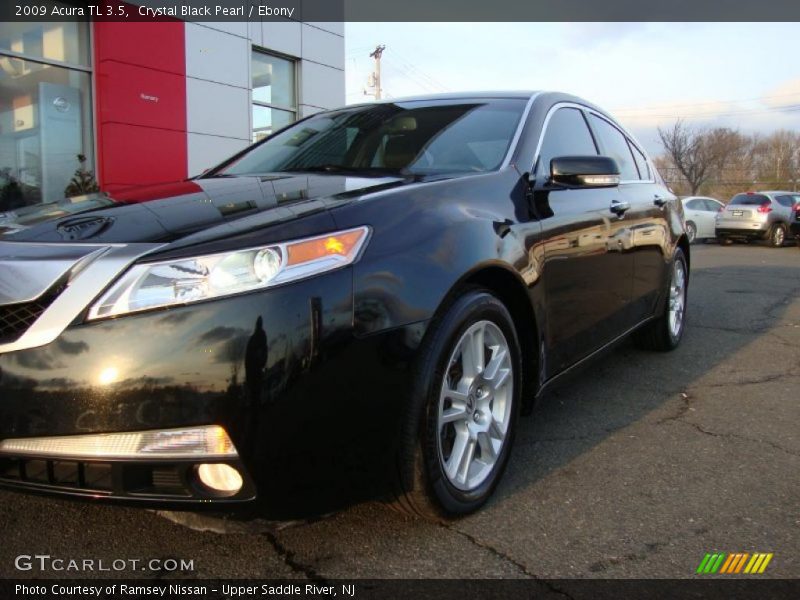 Crystal Black Pearl / Ebony 2009 Acura TL 3.5