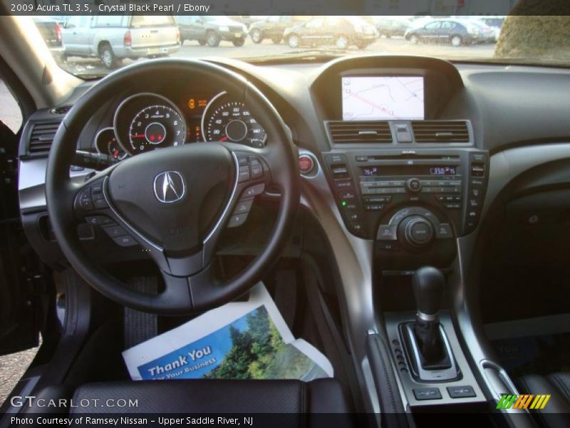Crystal Black Pearl / Ebony 2009 Acura TL 3.5