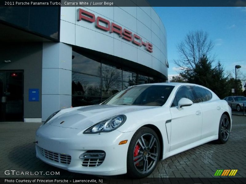 Carrara White / Luxor Beige 2011 Porsche Panamera Turbo
