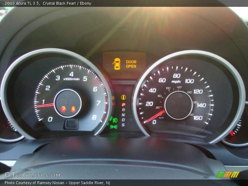 Crystal Black Pearl / Ebony 2009 Acura TL 3.5