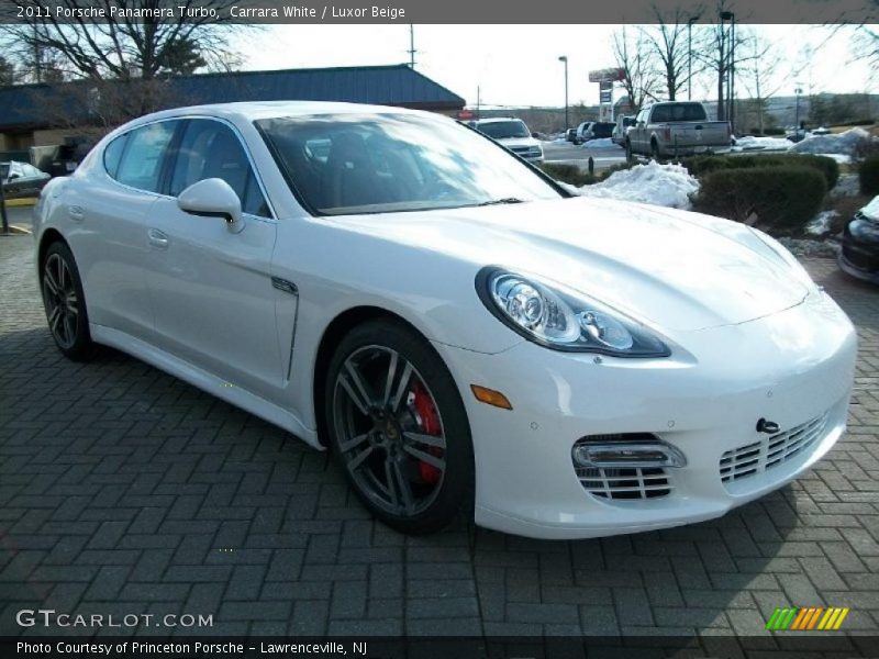 Carrara White / Luxor Beige 2011 Porsche Panamera Turbo