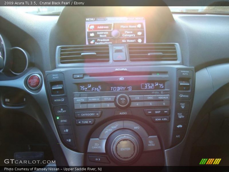 Crystal Black Pearl / Ebony 2009 Acura TL 3.5