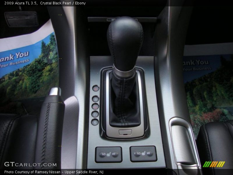 Crystal Black Pearl / Ebony 2009 Acura TL 3.5