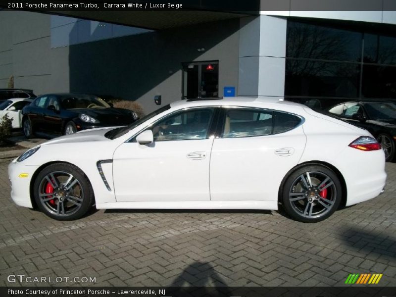 Carrara White / Luxor Beige 2011 Porsche Panamera Turbo