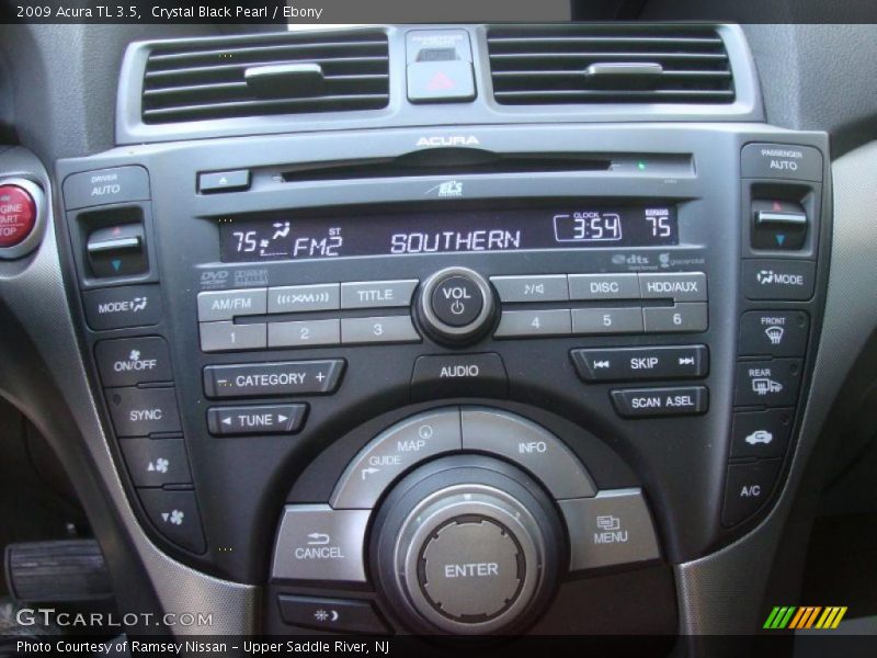 Crystal Black Pearl / Ebony 2009 Acura TL 3.5