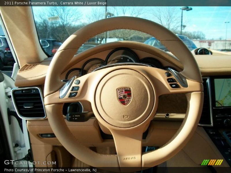 Carrara White / Luxor Beige 2011 Porsche Panamera Turbo