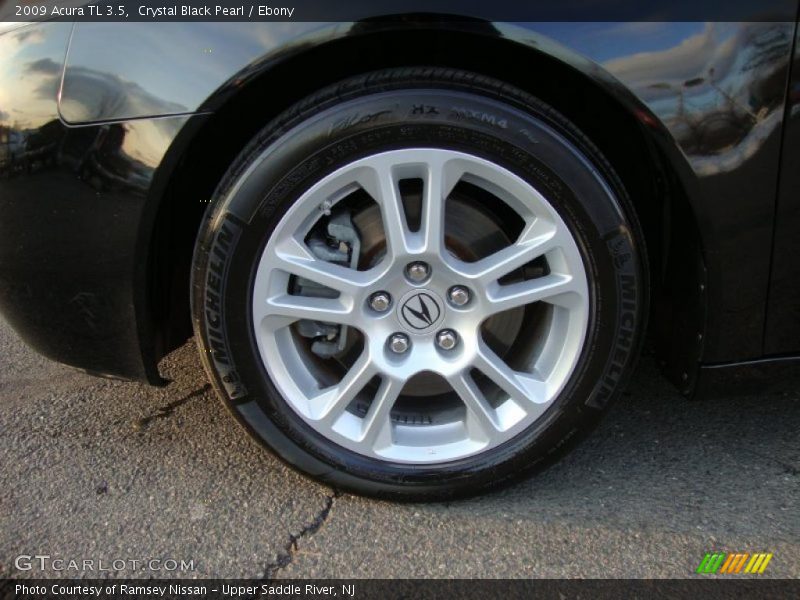 Crystal Black Pearl / Ebony 2009 Acura TL 3.5