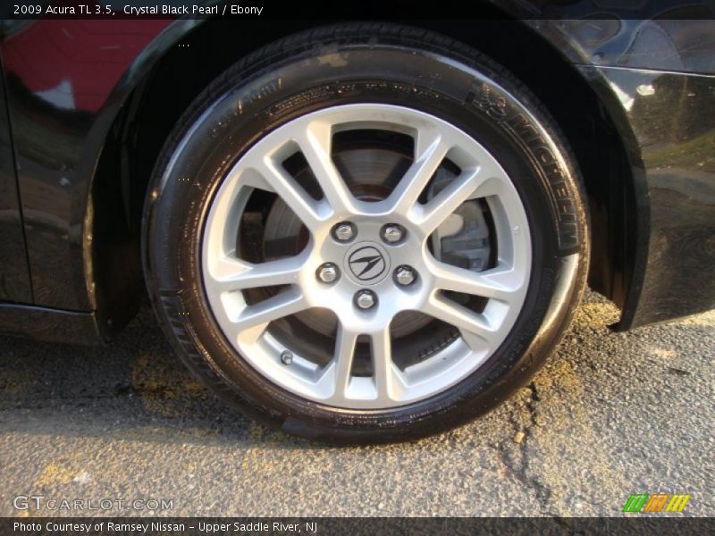 Crystal Black Pearl / Ebony 2009 Acura TL 3.5