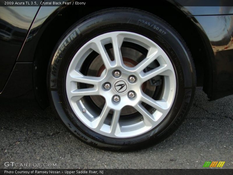 Crystal Black Pearl / Ebony 2009 Acura TL 3.5