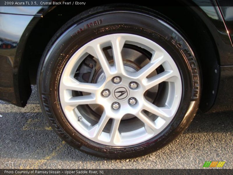 Crystal Black Pearl / Ebony 2009 Acura TL 3.5