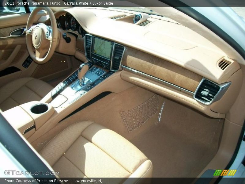 Carrara White / Luxor Beige 2011 Porsche Panamera Turbo