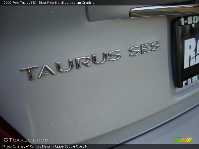 Silver Frost Metallic / Medium Graphite 2002 Ford Taurus SES