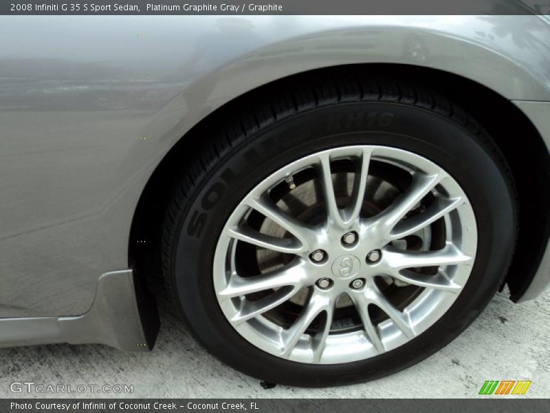 Platinum Graphite Gray / Graphite 2008 Infiniti G 35 S Sport Sedan