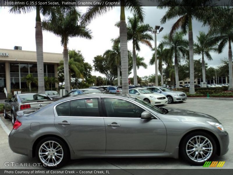 Platinum Graphite Gray / Graphite 2008 Infiniti G 35 S Sport Sedan
