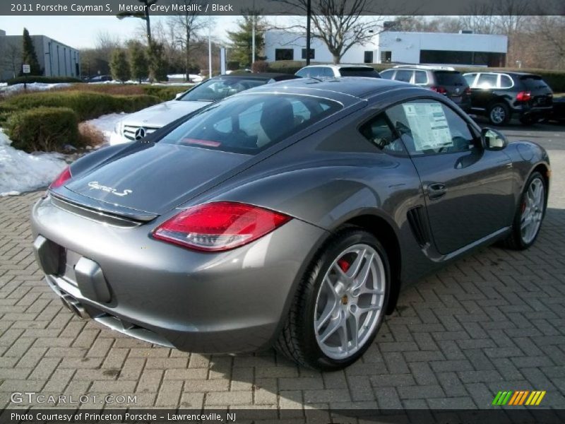 Meteor Grey Metallic / Black 2011 Porsche Cayman S