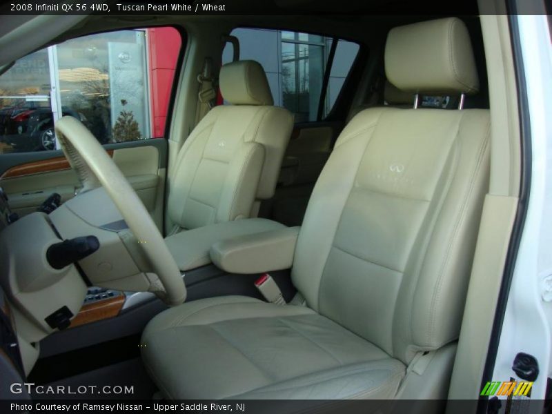 Tuscan Pearl White / Wheat 2008 Infiniti QX 56 4WD